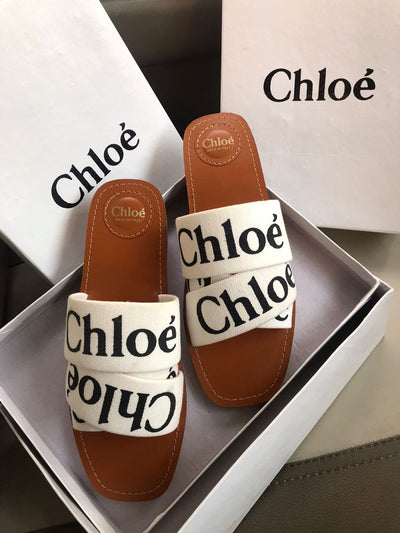 Chloe Woody Sandals – Cross Strap Slides