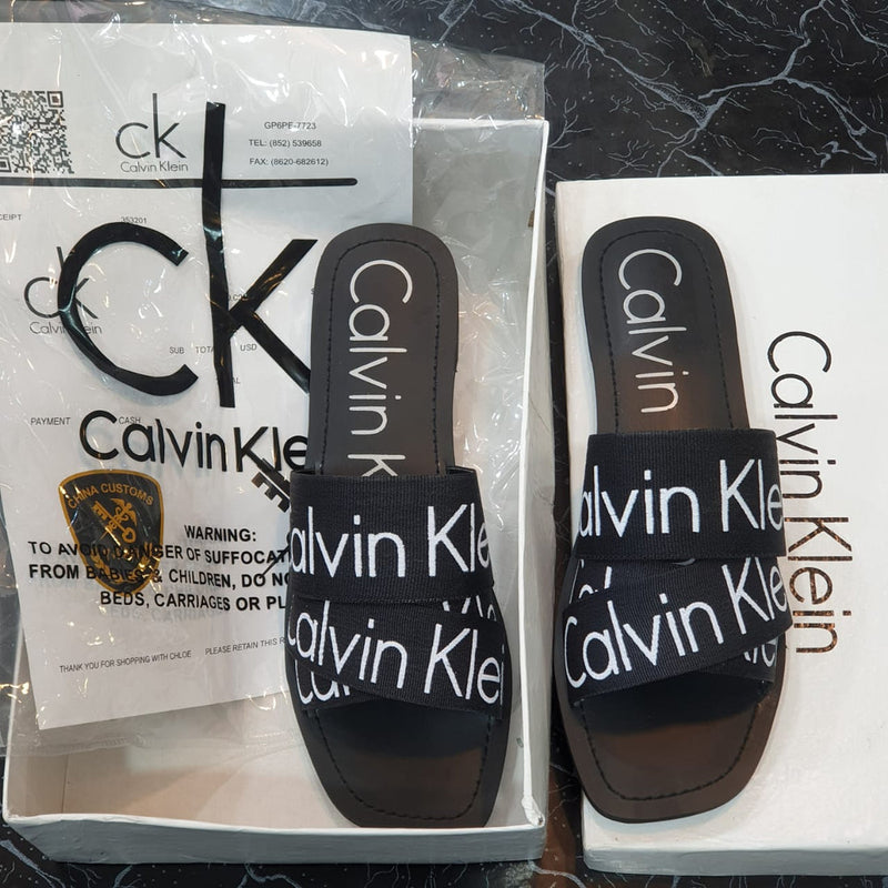 CK Style Cross Strap Sandals