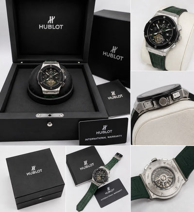 Hublot Big Bang Green Strap Watch