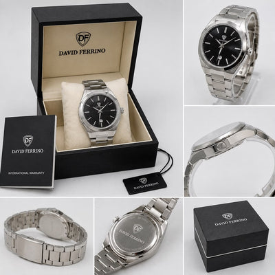 David Ferrino Steel Bracelet Watch