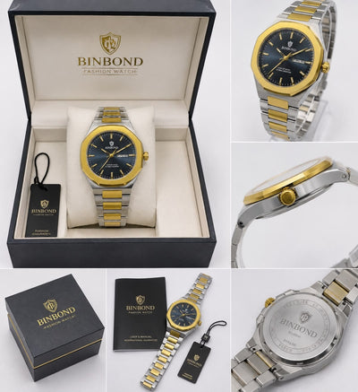 Binbond Two-Tone Day-Date Watch