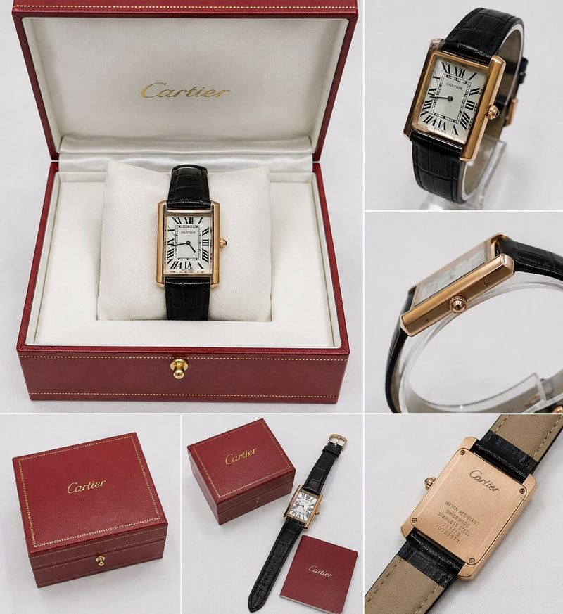 Cartier Tank Leather Watch
